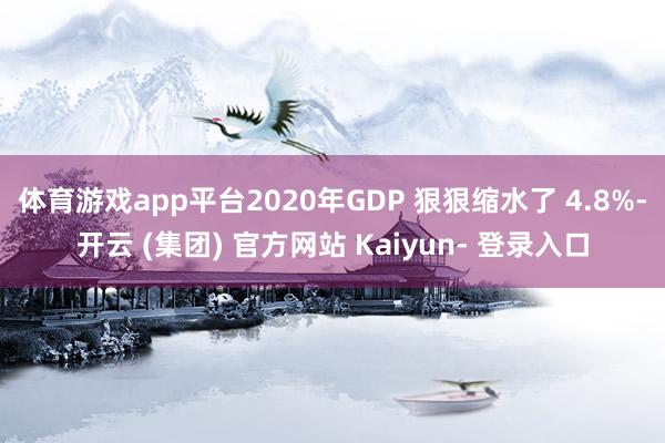 体育游戏app平台2020年GDP 狠狠缩水了 4.8%-开云 (集团) 官方网站 Kaiyun- 登录入口